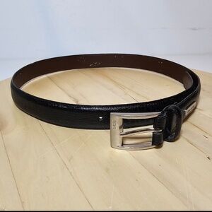 Ralph Lauren Genuine Leather Croc Embossed Women's Belt Size M 2220021/001